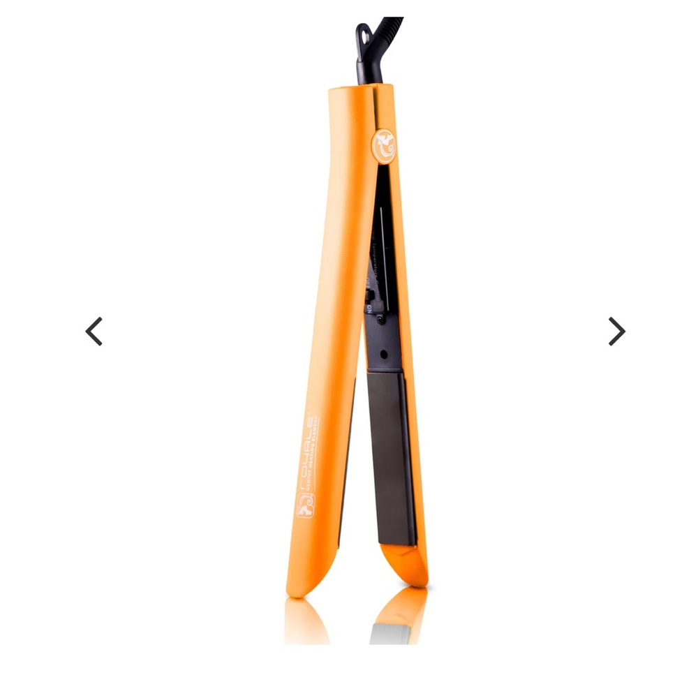 Royale Platinum Orange Flat Iron Hair Straightener
